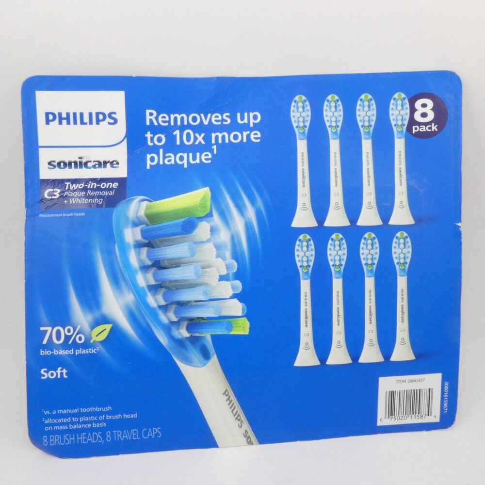 Philips Sonicare Brush Heads 7 Pack C3 Premium Plaque Control (Open Box)